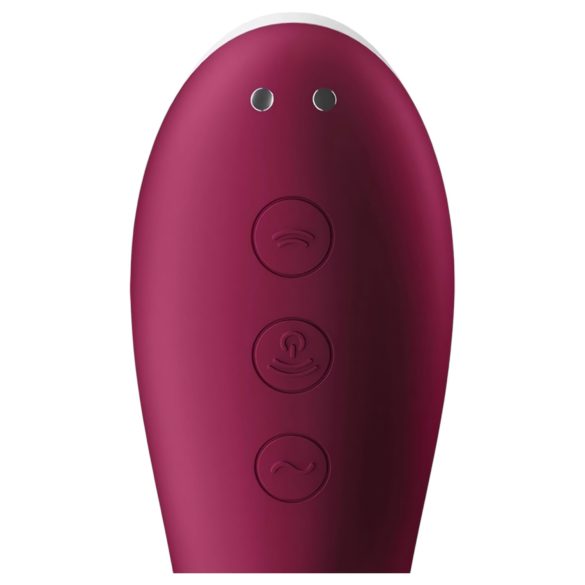 Satisfyer Dual Crush - vibrator för vagina och klitoris - uppladdningsbar - röd