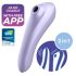 Satisfyer Dual Pleasure - Smart 2-i-1 luftvågsvibrator (lila)