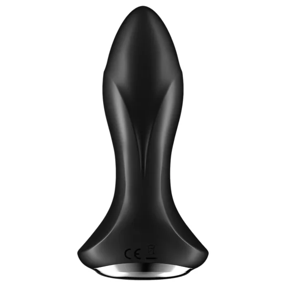 Satisfyer - analplugg med kulor - vibrator - svart