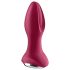 Satisfyer Rotator Plug 2 - uppladdningsbar pärlanalvibrator (röd)
