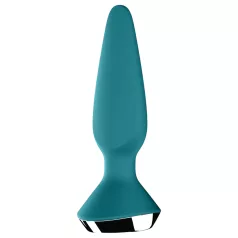   Satisfyer Plug-ilicious 1 - analvibrator med appstyrning - silikon grön