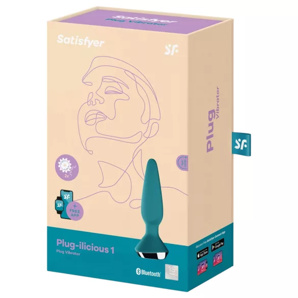 Satisfyer Plug-ilicious 1 - Appstyrd analvibrator (grön)