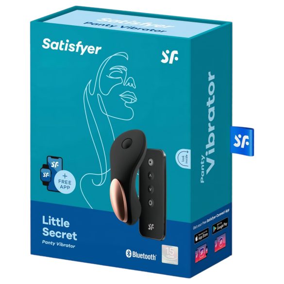 Satisfyer Little Secret - klitorisvibrator - vattentät - svart