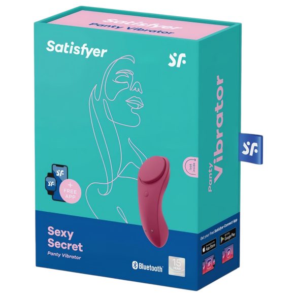 Satisfyer - vibrator för trosor - fjärrstyrd vattentät - röd