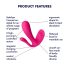 Satisfyer Top Secret Plus - smart 3-grens vibrator (rosa)