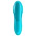 Satisfyer - fingervibrator - uppladdningsbar, vattentät - turkos