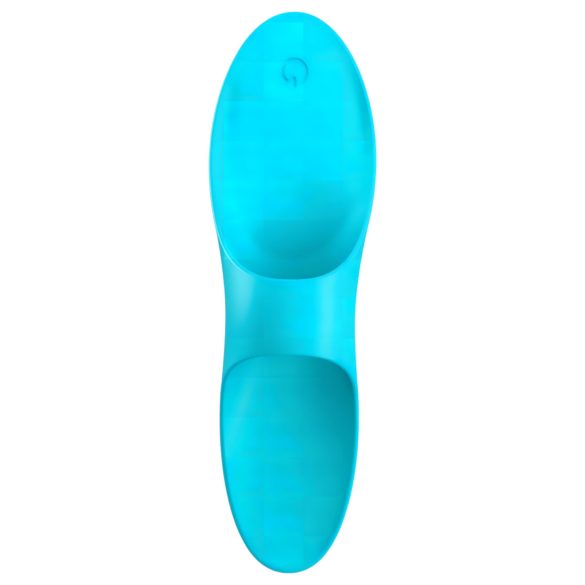 Satisfyer - fingervibrator - uppladdningsbar, vattentät - turkos
