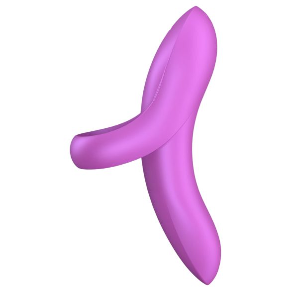 Satisfyer Bold Lover - fingervibrator - uppladdningsbar vattentät silikon rosa