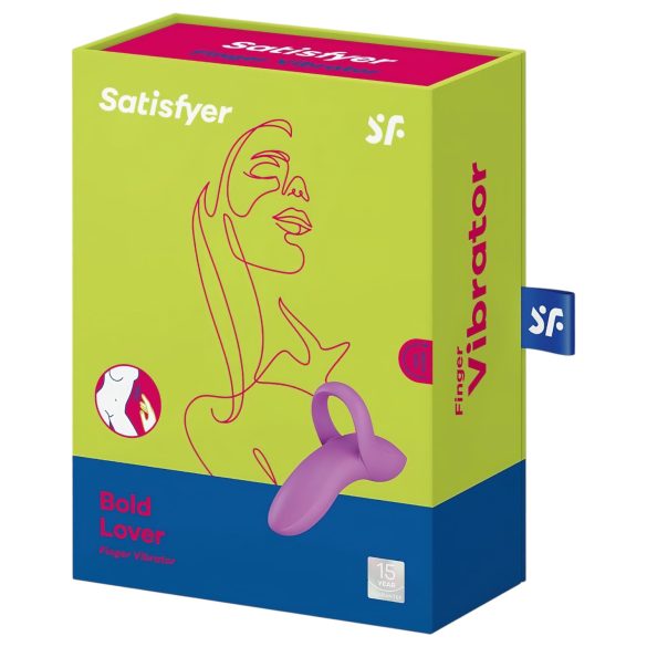 Satisfyer Bold Lover - fingervibrator - uppladdningsbar vattentät silikon rosa
