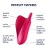 Satisfyer High Fly - uppladdningsbar, vattentät klitorisvibrator (rosa)