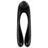 Satisfyer Candy Cane - laddningsbar, vattentät dubbelvibrator (svart)