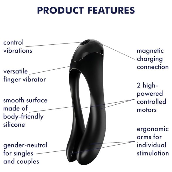 Satisfyer Candy Cane - vibrator med två armar