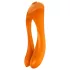 Satisfyer Candy Cane - uppladdningsbar vattentät dubbel vibrator - orange