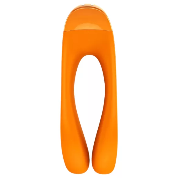 Satisfyer Candy Cane - uppladdningsbar vattentät dubbel vibrator - orange