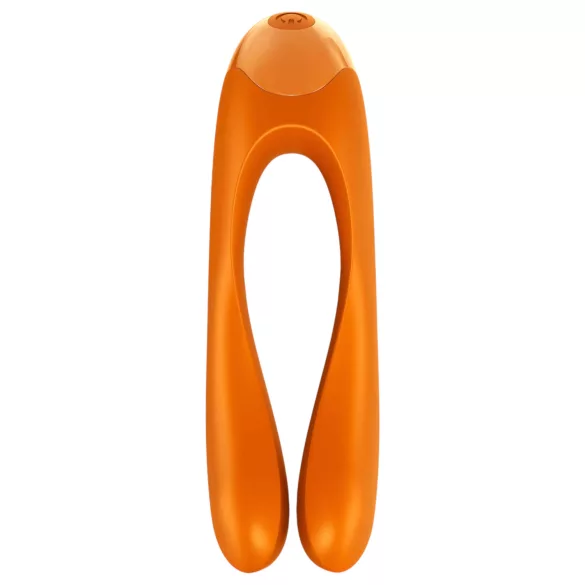 Satisfyer Candy Cane - uppladdningsbar vattentät dubbel vibrator - orange