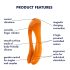 Satisfyer Candy Cane - Batteridriven, vattentät dubbelvibrator (orange)