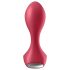 Satisfyer - analvibrator med uppladdningsbart batteri och vattentät - röd