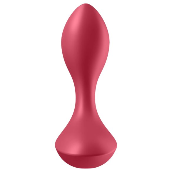 Satisfyer - analvibrator med uppladdningsbart batteri och vattentät - röd