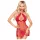Penthouse - babydoll med spets och stringtrosa - röd - L/XL