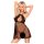 Penthouse Libido Boost - spets-babydoll och tanga (svart) - M/L