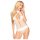 Penthouse Perfect Lover - vit halterneck-body - M/L
