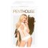 Penthouse Perfect Lover - vit halterneck-body - M/L