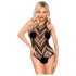 Penthouse Go Hotter - halterneck body i nät (svart)
