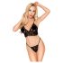 Penthouse Double Spice - spets bh-set (svart)