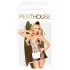 Penthouse - erotiskt städerska set - 3 delar - svart/vit - M/L