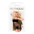 Penthouse Ecstasy Queen - nätklänning med ränder - svart - XL