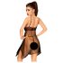 Penthouse Naughty Doll - spetsklänning och tanga (svart)