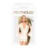 Penthouse Sweet Retreat - Spetsmorgonrock och tanga (vit) - XL