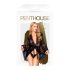 Penthouse Hypnotic Power - spetskappa och stringtrosa (svart) - XL
