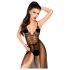 Penthouse Best Forplay - spetsbody med tyllsjal (svart) - M/L