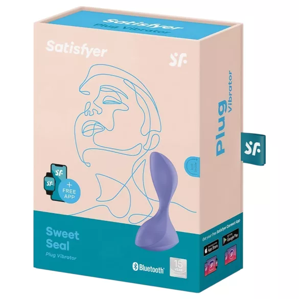Satisfyer Sweet Seal - App-styrd analvibrator (lila)