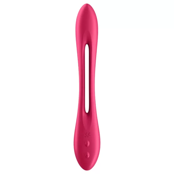 Satisfyer - parvibrator - uppladdningsbar flexibel - röd
