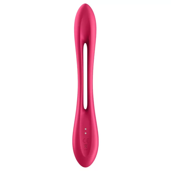 Satisfyer - parvibrator - uppladdningsbar flexibel - röd