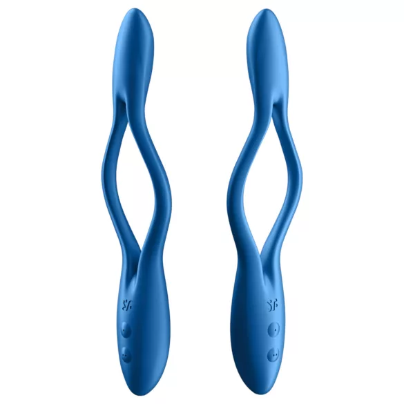 Satisfyer - parvibrator - uppladdningsbar flexibel - blå