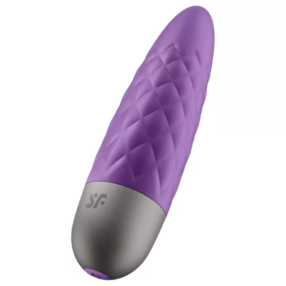 Satisfyer - minivibrator med stark vibration - uppladdningsbar, vattentät, lila