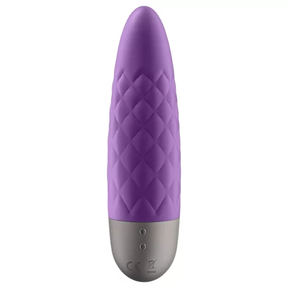 Satisfyer - minivibrator med stark vibration - uppladdningsbar, vattentät, lila