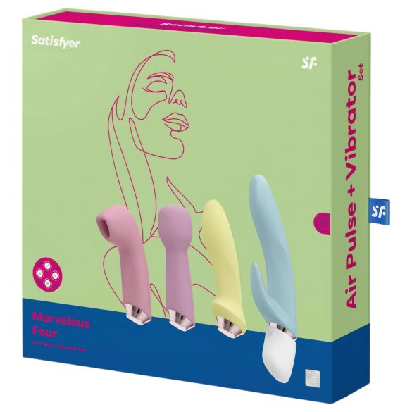 Satisfyer Marvelous Four - vibrator set med 4 delar - uppladdningsbar