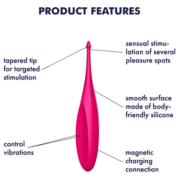 Satisfyer Twirling Fun - klitorisvibrator - uppladdningsbar, vattentät - rosa