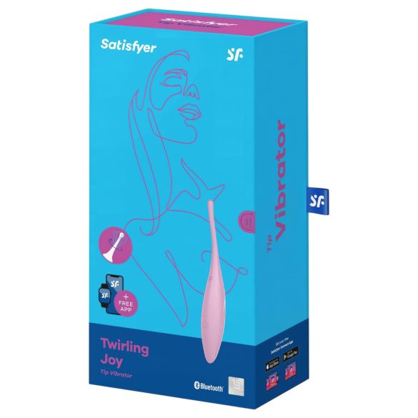 Satisfyer Twirling Joy - klitorisvibrator - vattentät - rosa