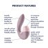 Satisfyer Supernova - uppladdningsbar 2-i-1 lufttrycksvibrator (rosa)