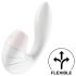 Satisfyer Supernova - lufttrycksvibrator 2in1 uppladdningsbar vit