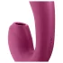 Satisfyer Sunray - lufttrycksvibrator med vibrator - uppladdningsbar - röd