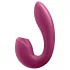 Satisfyer Sunray - lufttrycksvibrator med vibrator - uppladdningsbar - röd