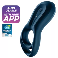   Satisfyer Epic Duo - App-styrd vibrerande penisring för män (svart)