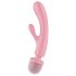 Satisfyer Triple Lover - G-punkt vibrator med massager - silikon rosa
