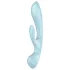 Satisfyer Triple Oh - laddningsbar vibrator med klitorisstimulerande arm (blå)